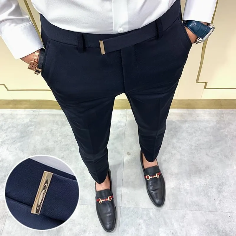 2021 Suit pants spring men's suit pants fashion casual Slim business suit pants men's