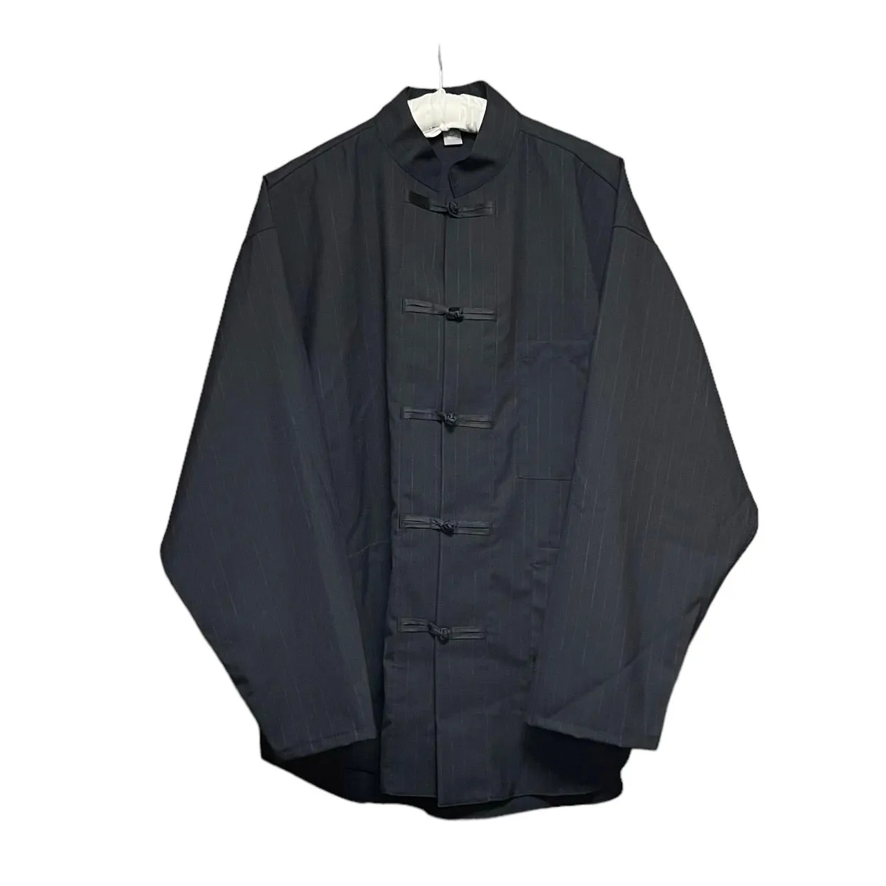 221 village×L'ECHOPPE 221 ヴィレッジ レショップ 22SS WOOL CHINA JACKET ウールストライプチャイナジャケット