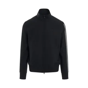 3 Stripes Refined Wool Track Jacket in Black