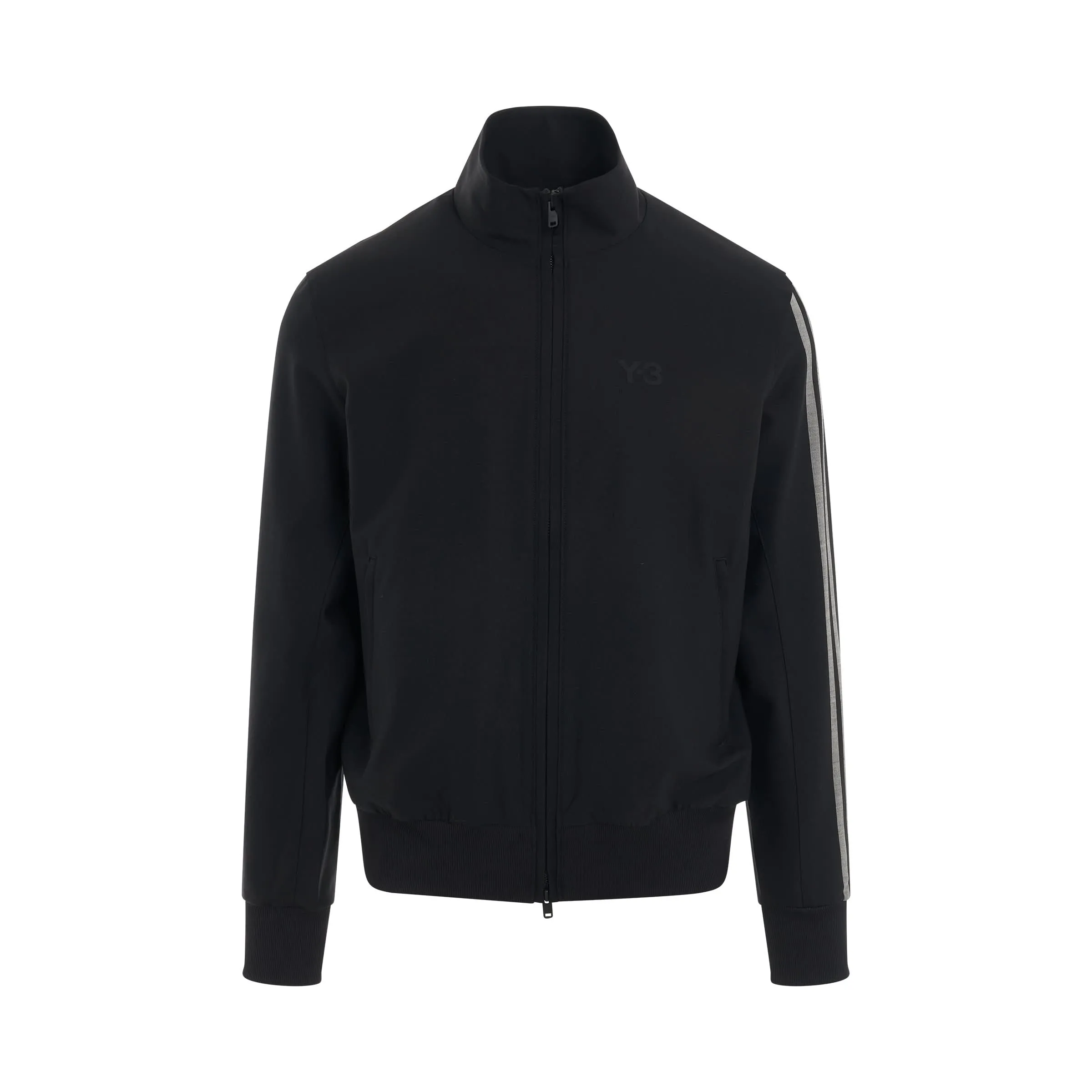 3 Stripes Refined Wool Track Jacket in Black