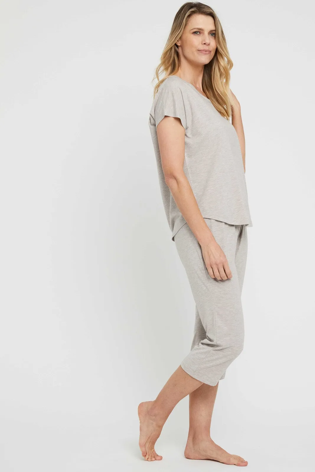 3/4 PJ Pant - Oatmeal