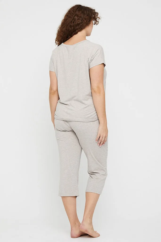 3/4 PJ Pant - Oatmeal