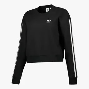 adidas Womens Adicolor 3-Stripe Sweatshirt Black