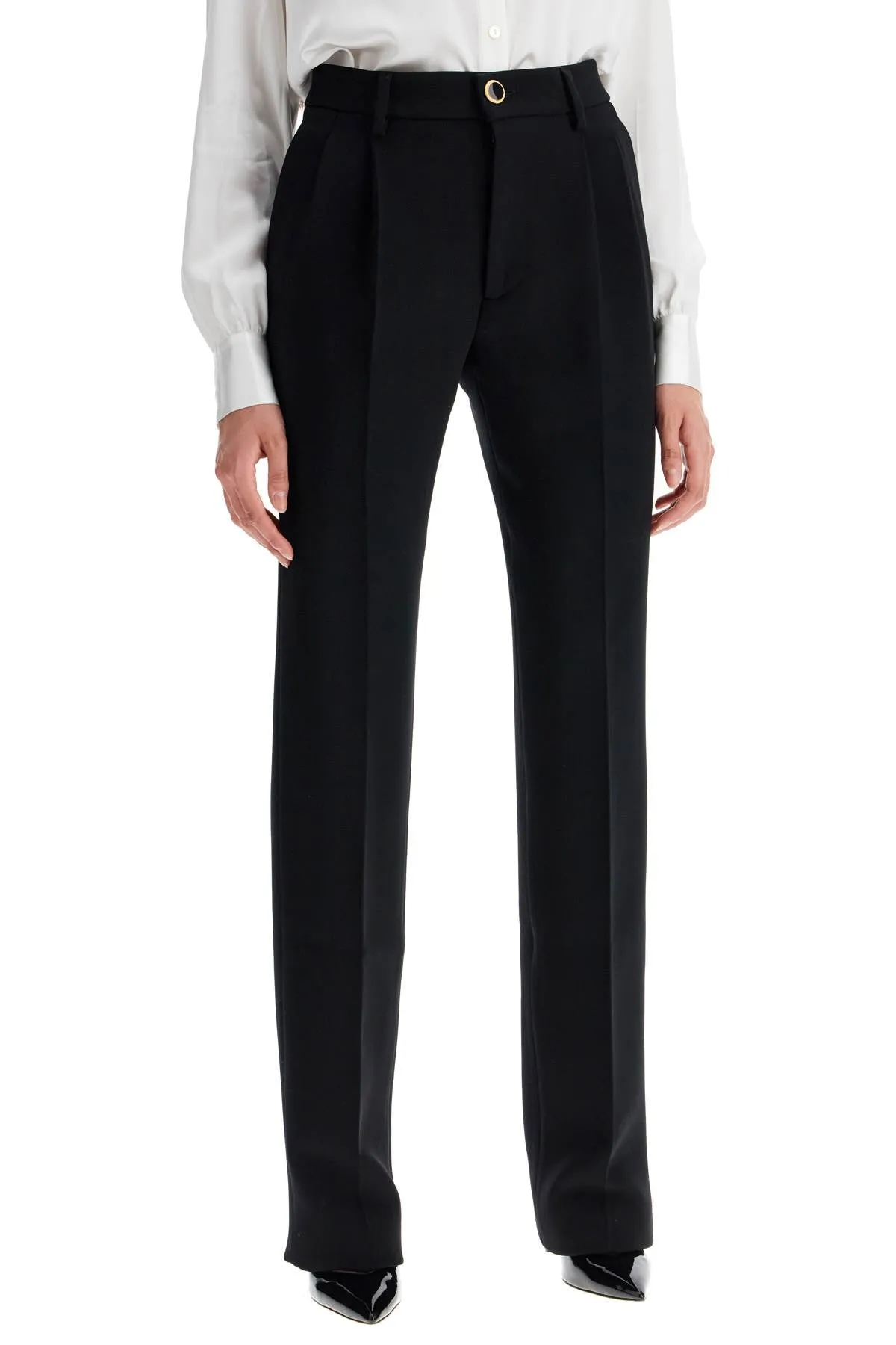 Alessandra Rich Woolen Cigarette Pants For Women