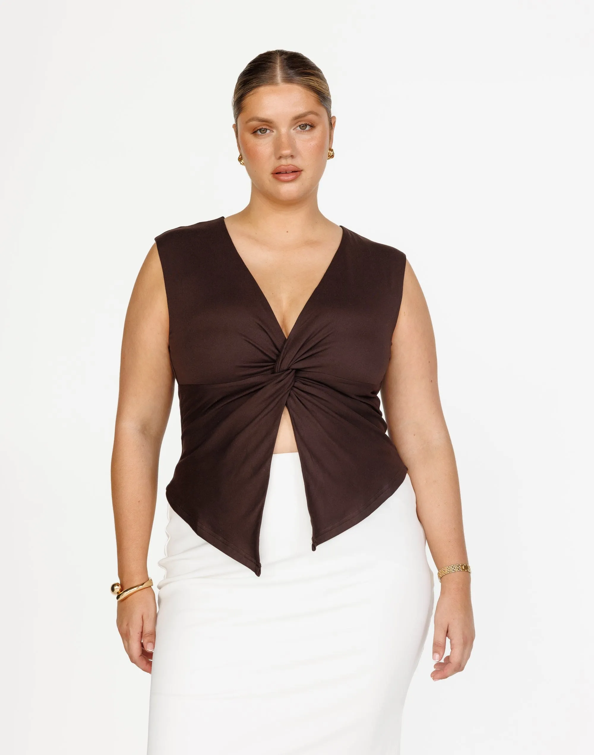 Althea Top (Chocolate)