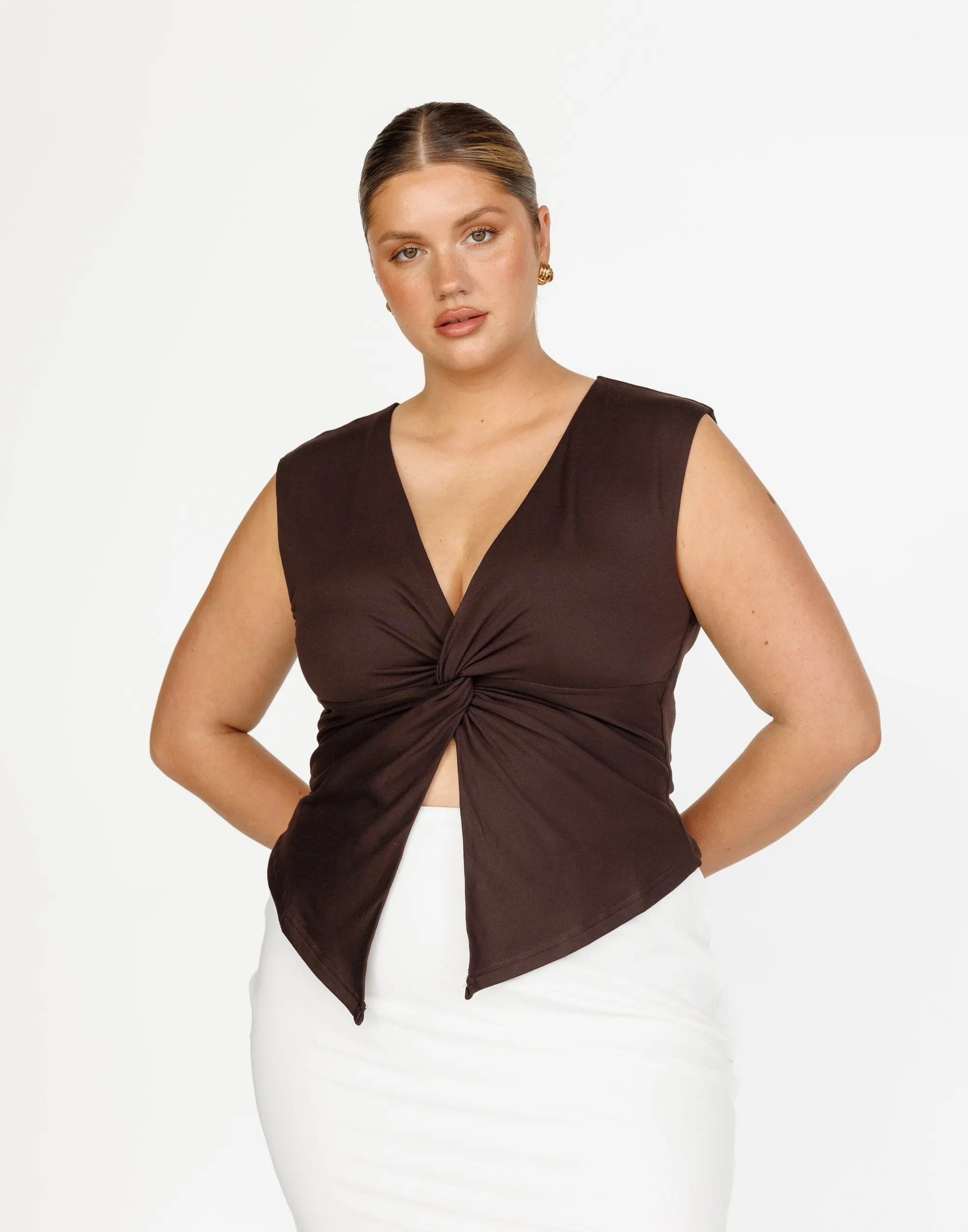 Althea Top (Chocolate)