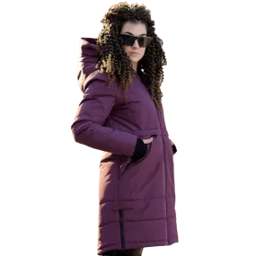 Angel Wings Babywearing Long Coat Burgundy