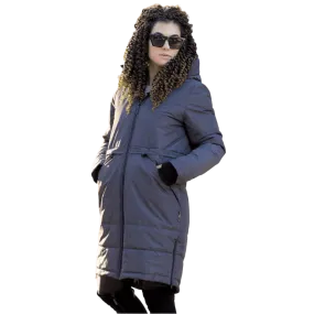 Angel Wings Babywearing Long Coat Grey