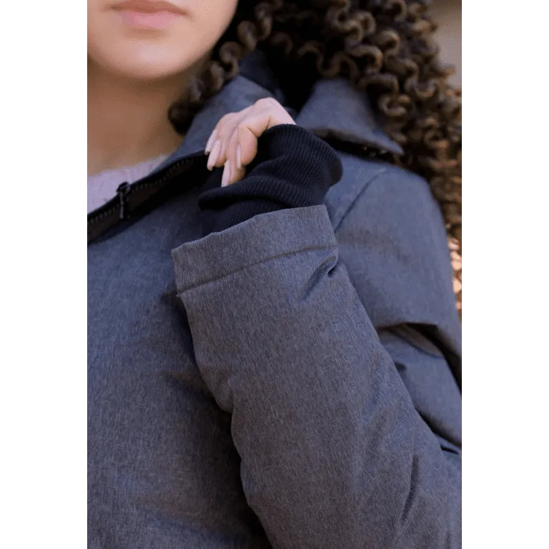 Angel Wings Babywearing Long Coat Grey