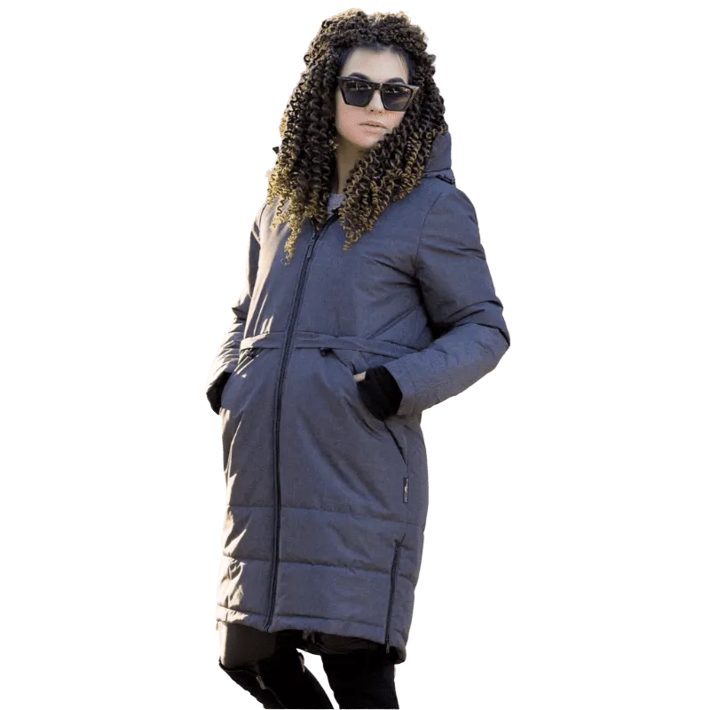 Angel Wings Babywearing Long Coat Grey