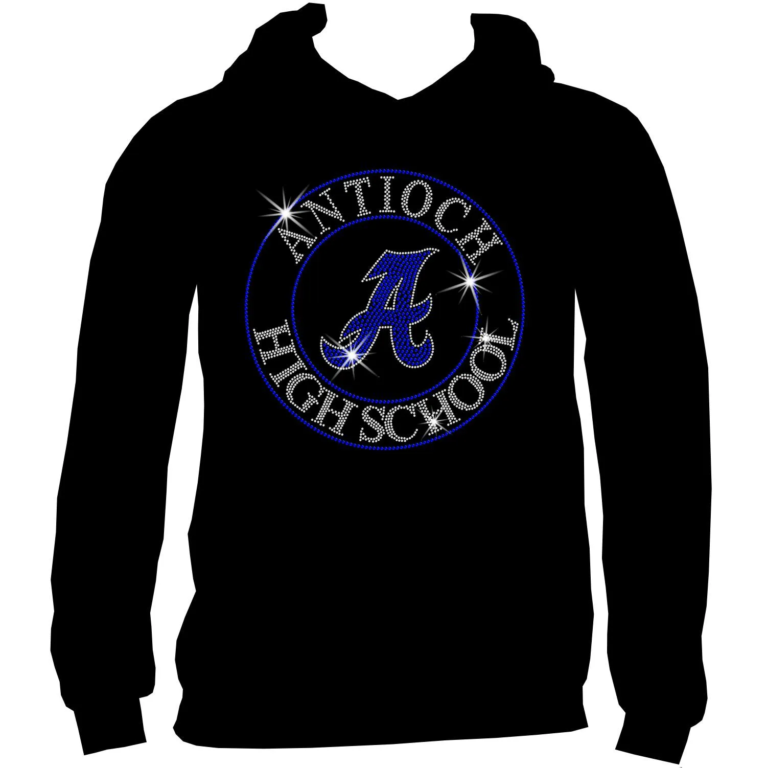 Antioch High School Holographic Spangle Sparkle Bling Shirt, tank or hoodie