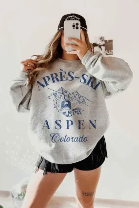 APRES SKI Aspen Colorado Graphic Sweatshirt