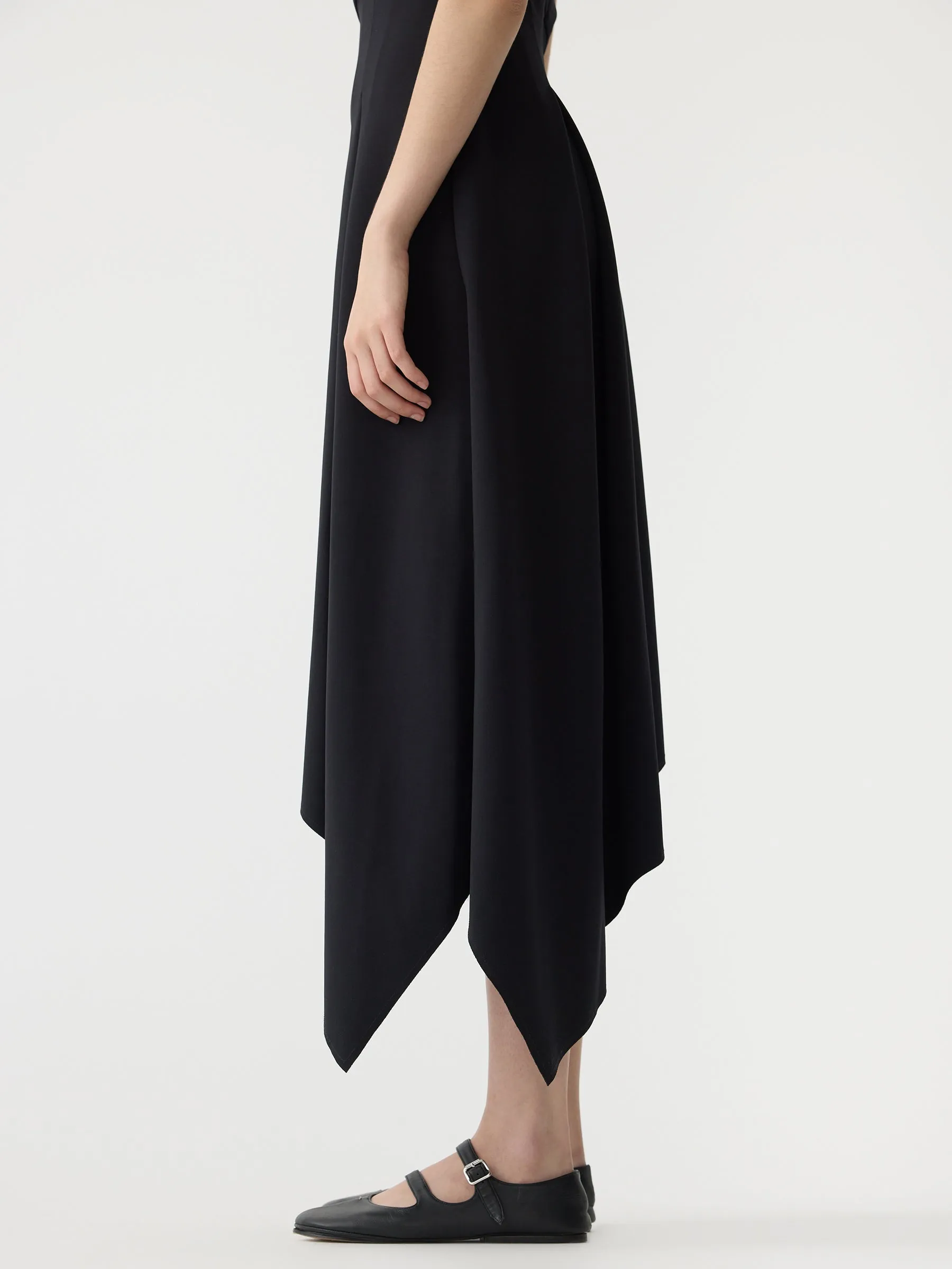 asymmetric strapless dress