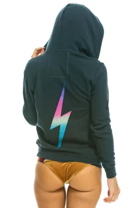 Aviator Nation - Bolt Zip Hoodie in Rainbow Pink