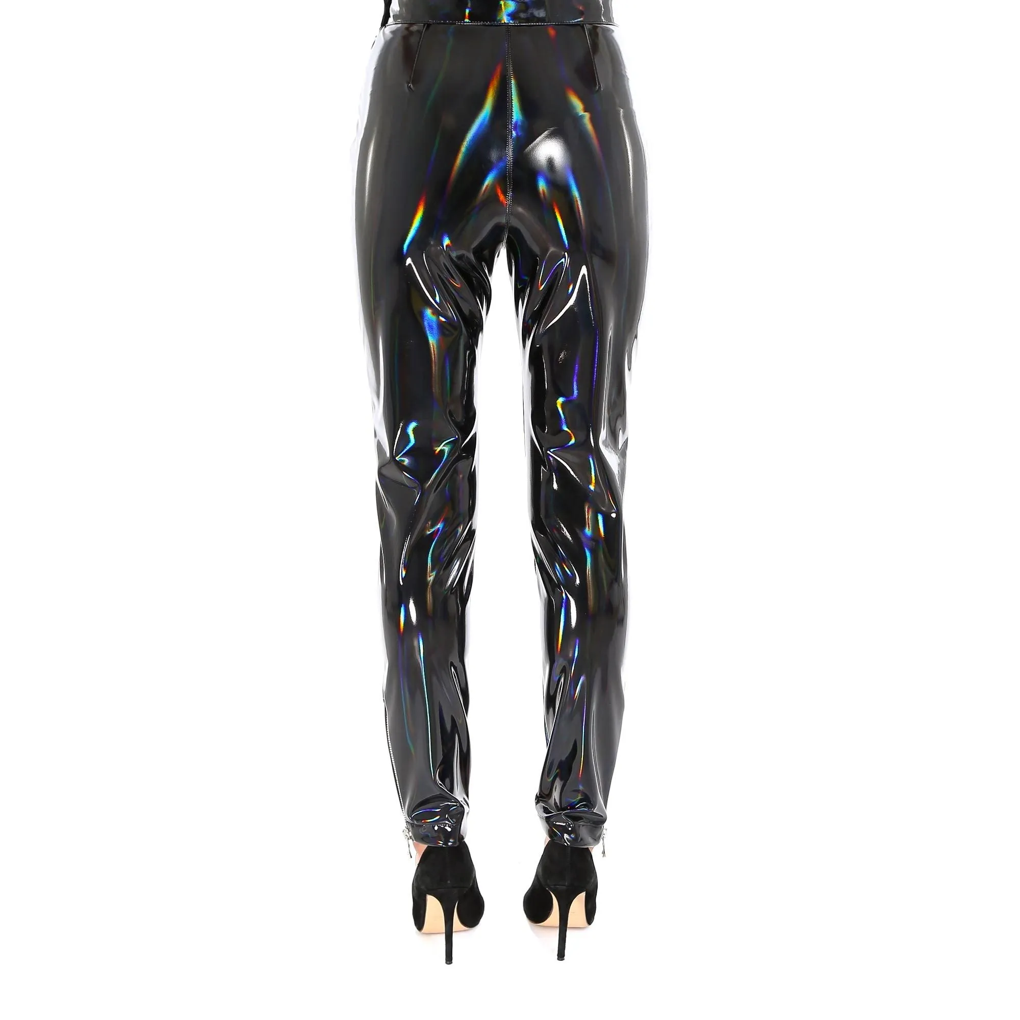 Balmain Holographic Skinny Trousers