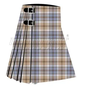 Bannockbane Grey Two Premium Tartan Kilt