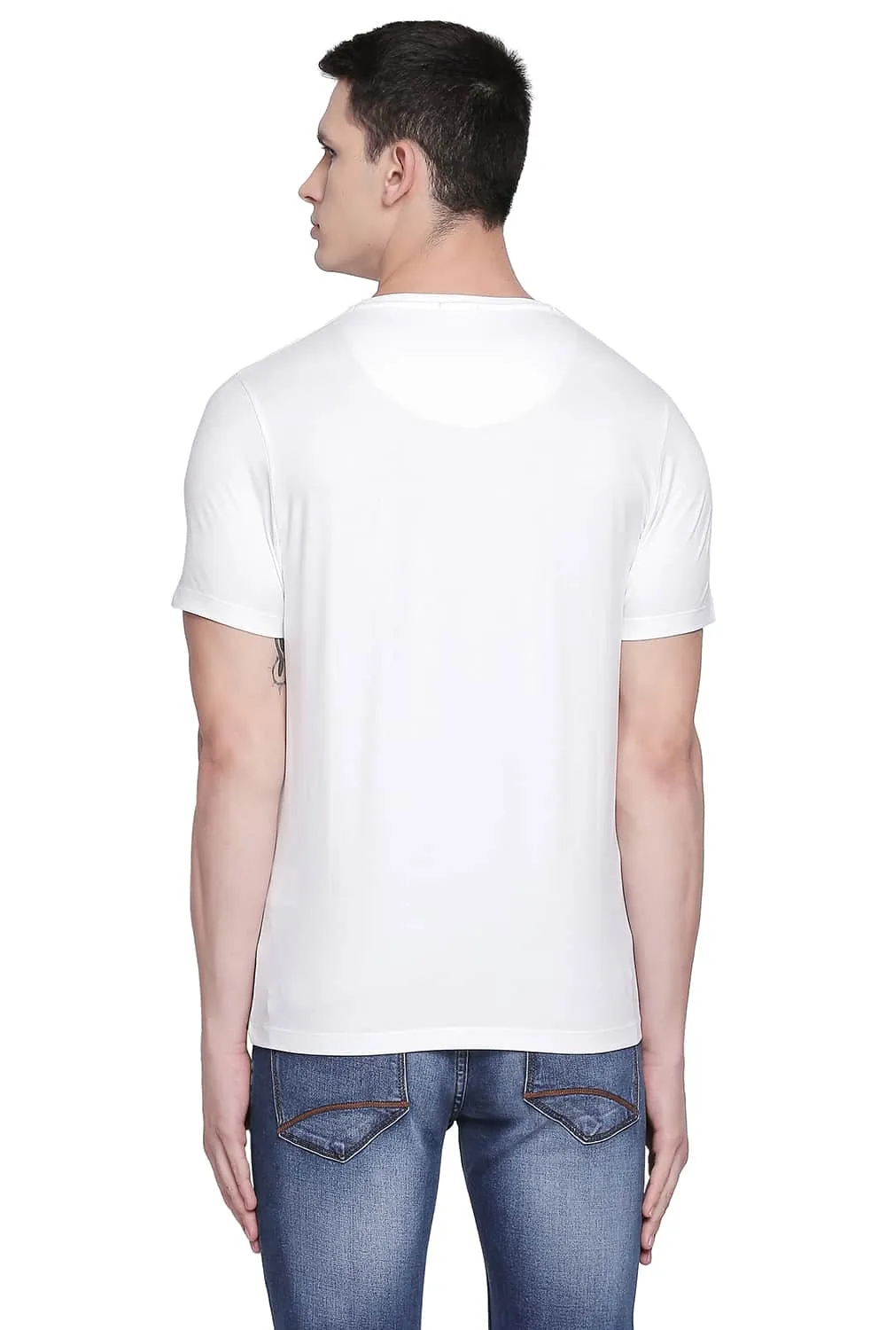 Basics Muscle Fit V Neck T Shirt