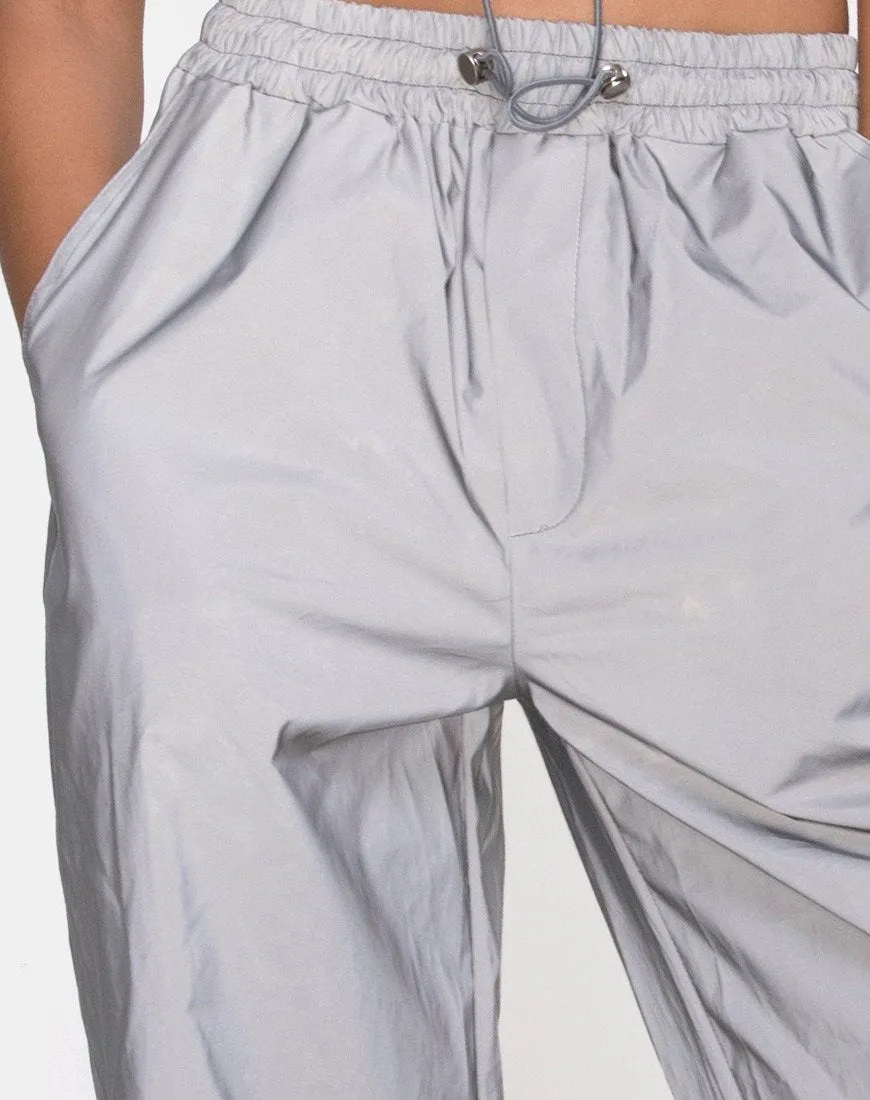 Beval Jogger Pants in Reflective Silver