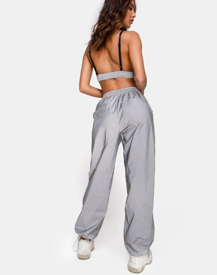 Beval Jogger Pants in Reflective Silver