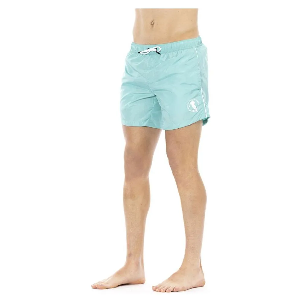 Bikkembergs Light Blue Polyester Men Swim Shorts