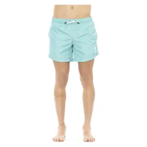 Bikkembergs Light Blue Polyester Men Swim Shorts