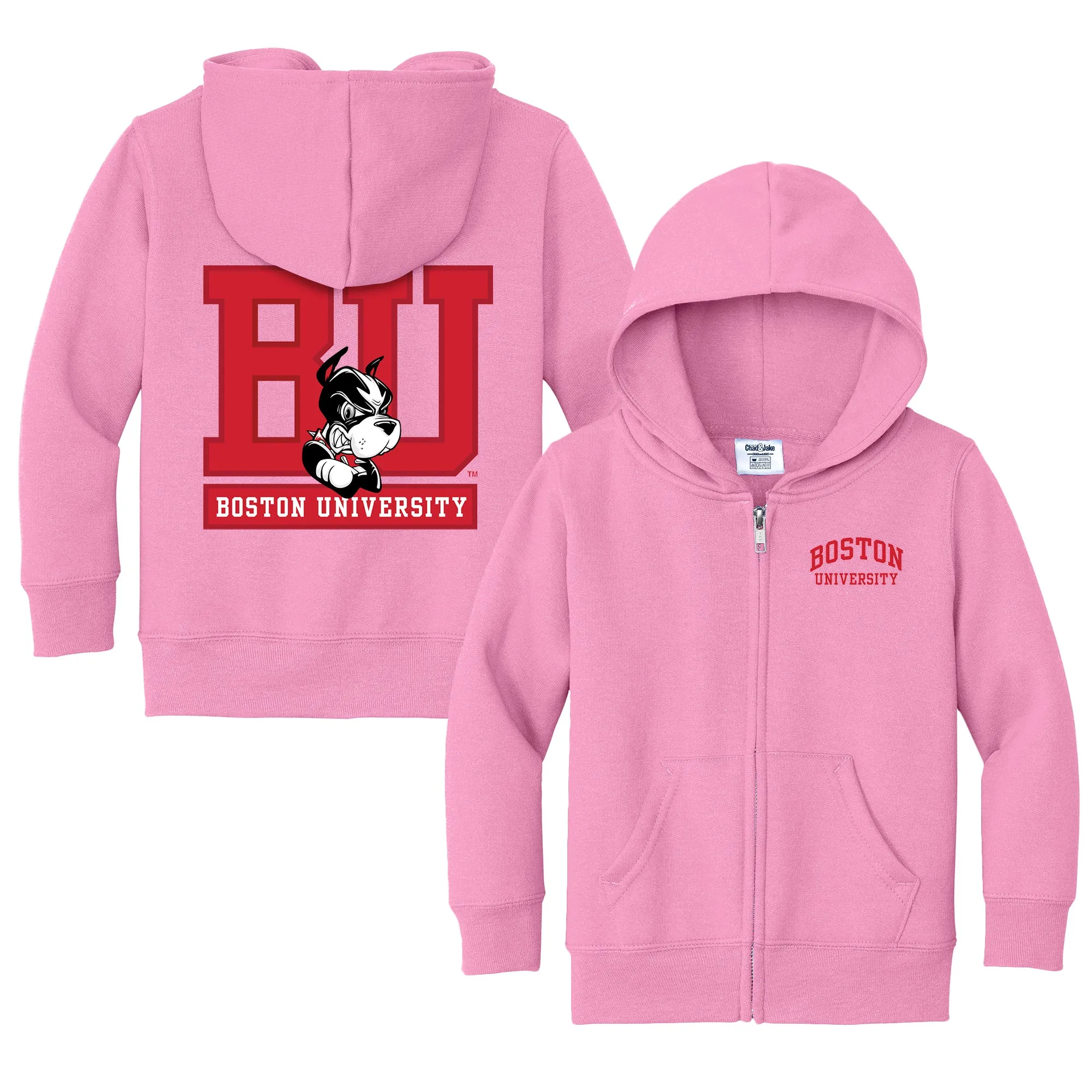 Boston University Terriers Logo Toddler Full-Zip Sweatshirt