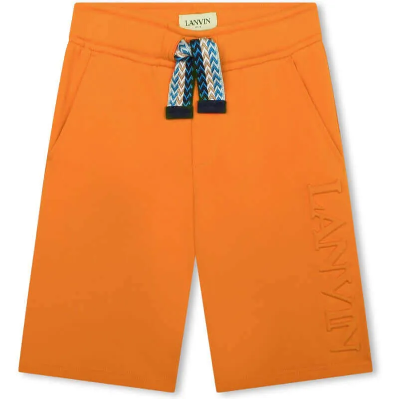 Boys Orange Curb Shorts