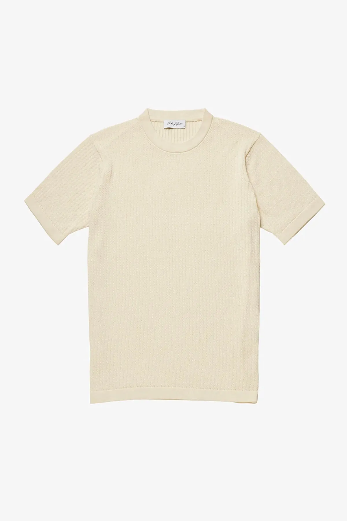 Braided Knit Tee  - Cream