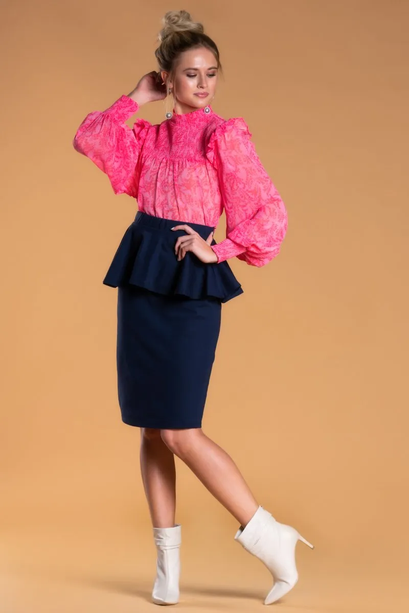 Brigitte Brianna Peplum Party Skirt