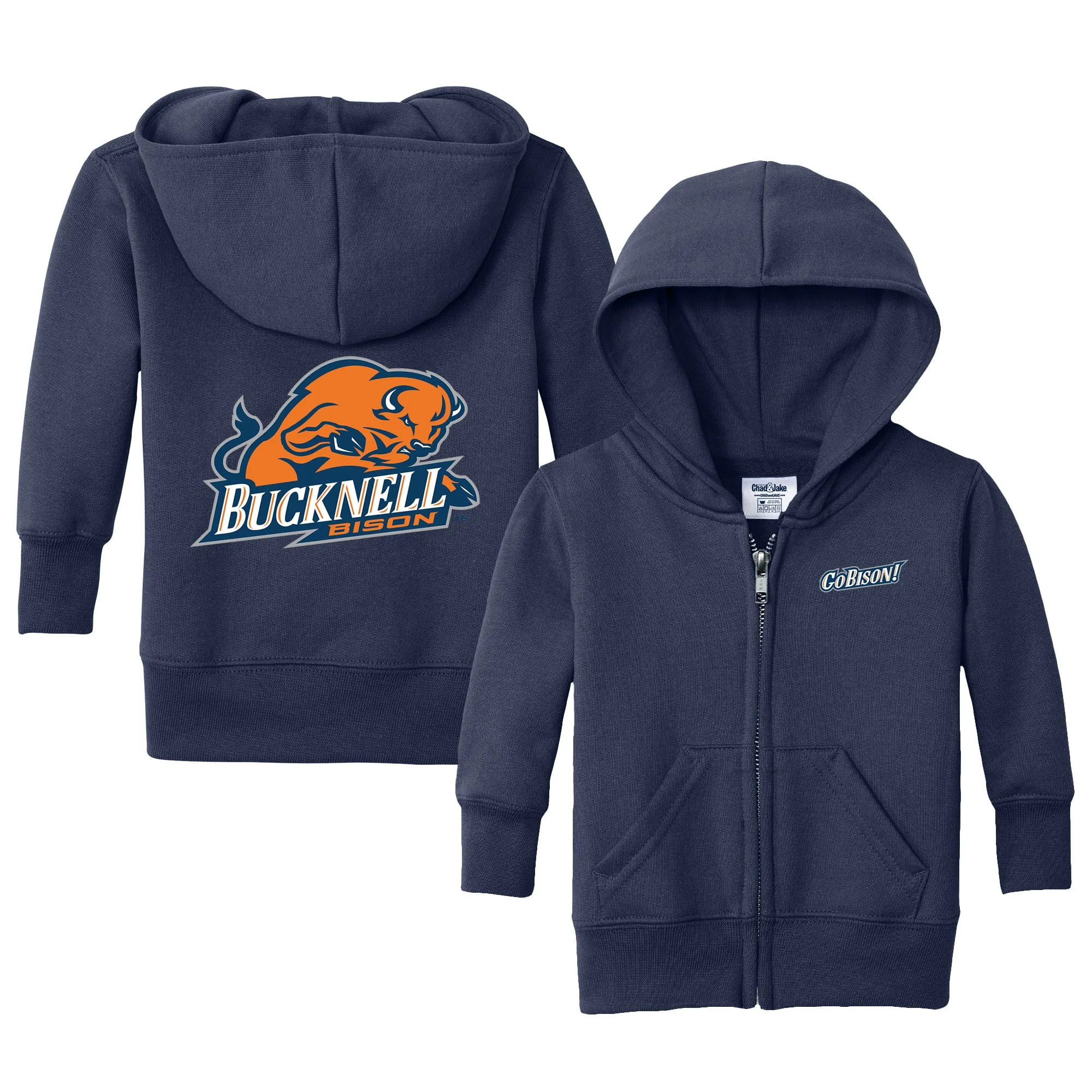 Bucknell Bison Logo Infant Full-Zip Sweatshirt