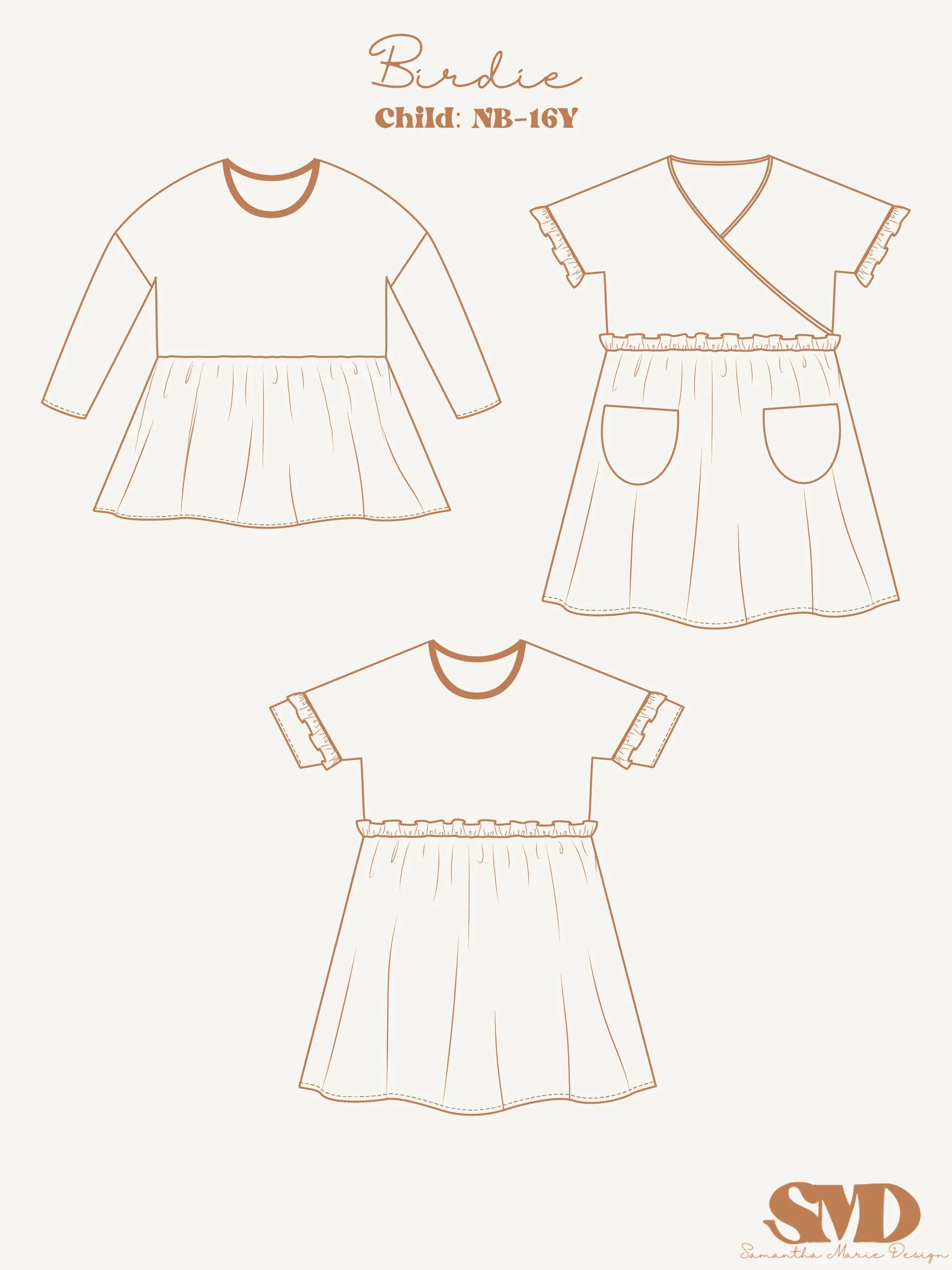 Bundle Birdie Dress and Top Digital Sewing Pattern