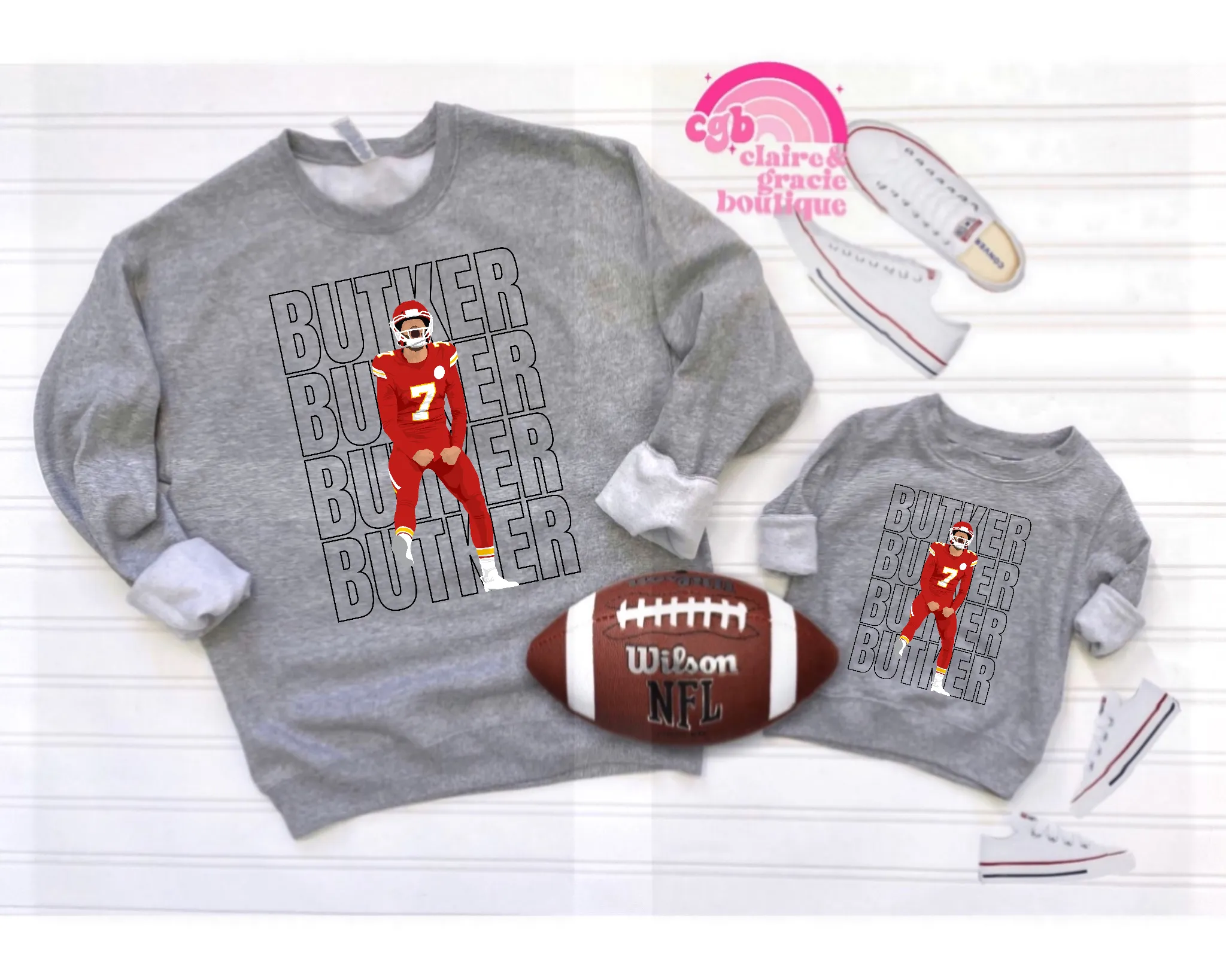 Butker | Kansas City Sweatshirt | Toddler youth adult