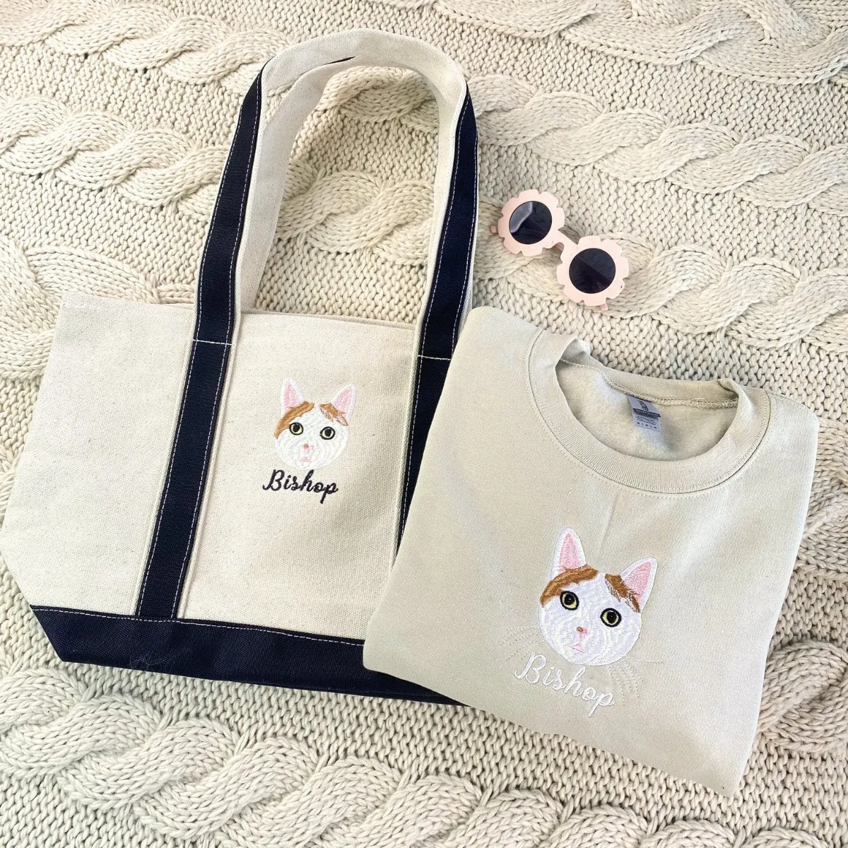 Cat Lover’s Essentials: Sweatshirt & Tote Bag Pair