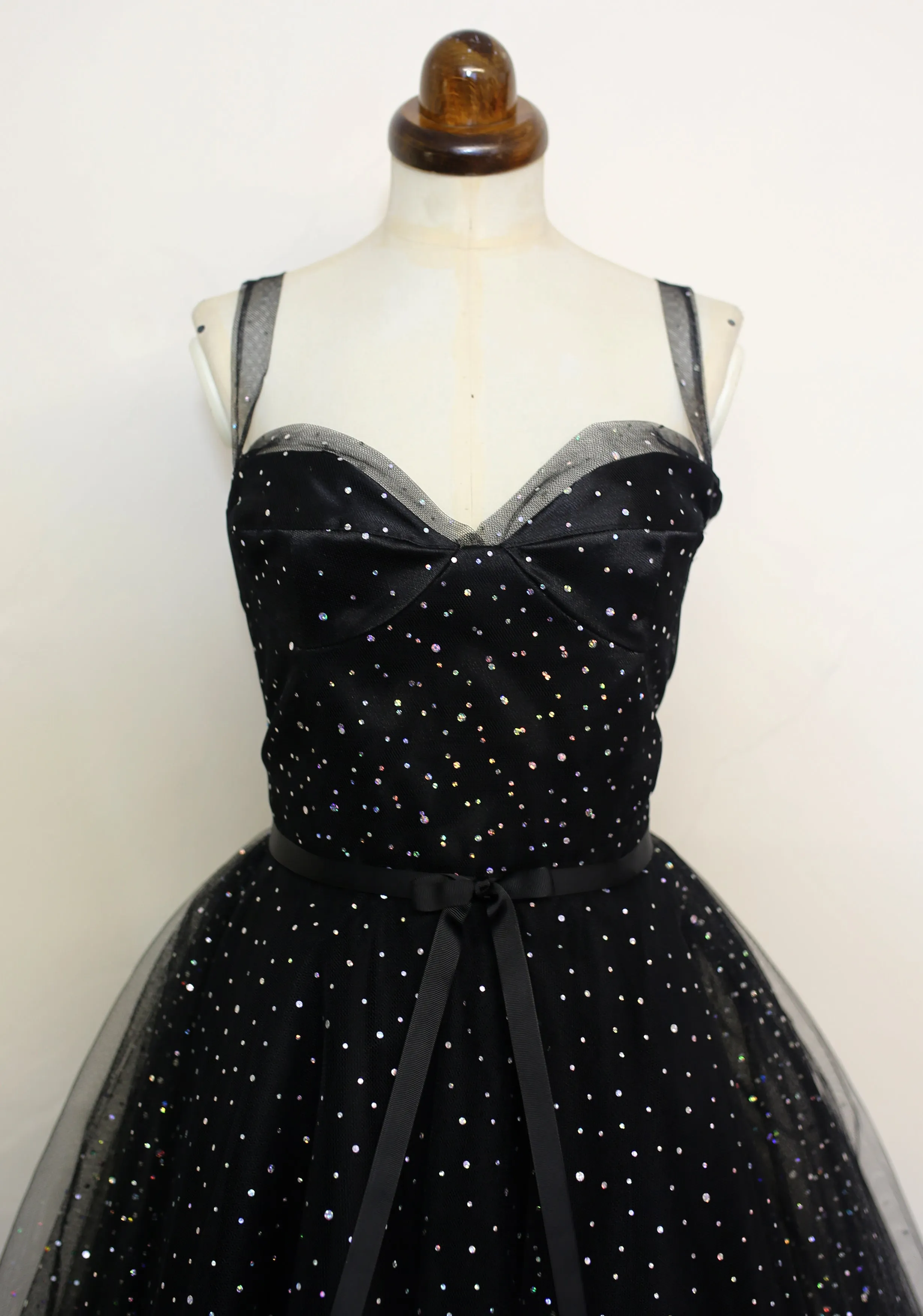 Cha Cha Black Disco Tulle Dress