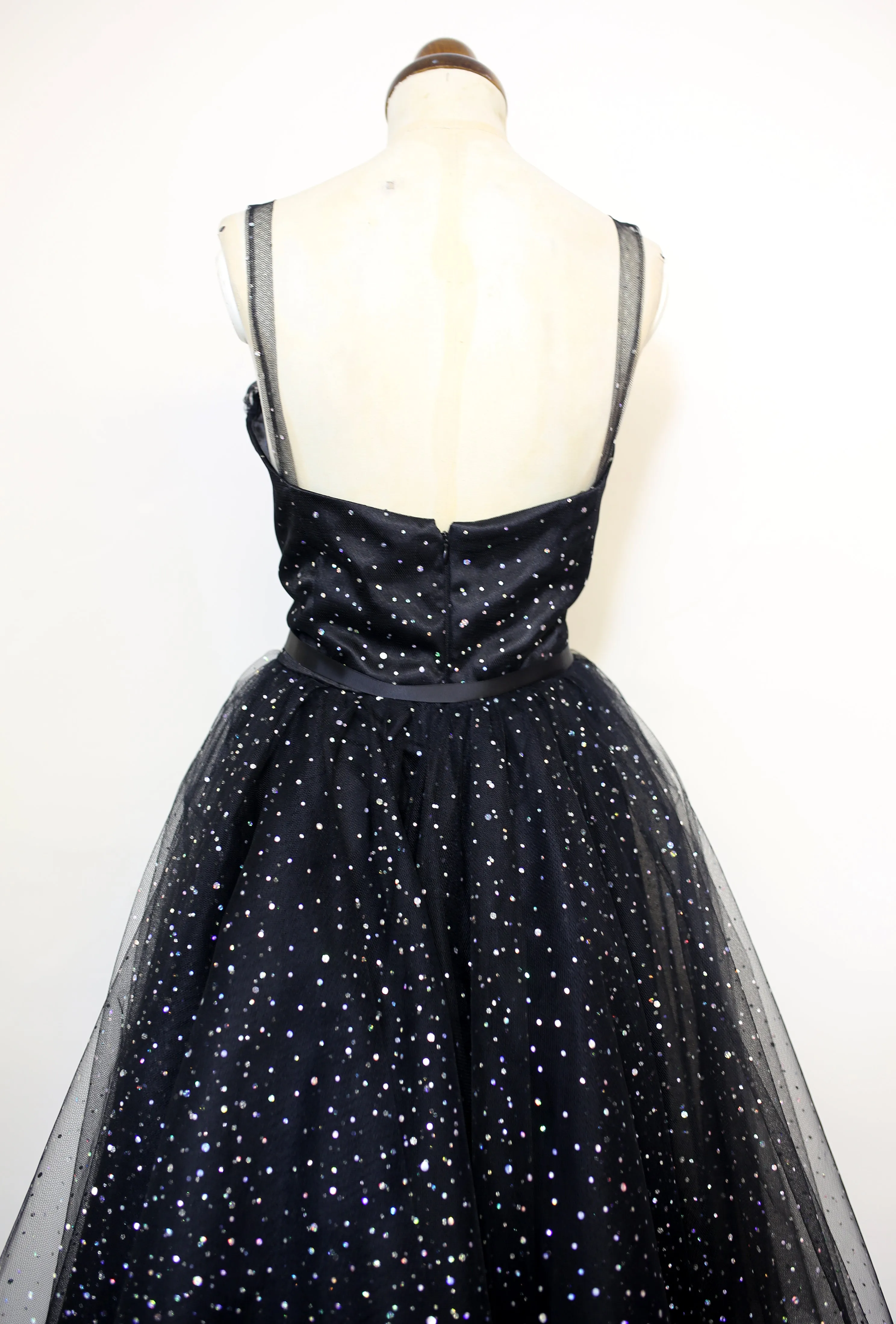 Cha Cha Black Disco Tulle Dress