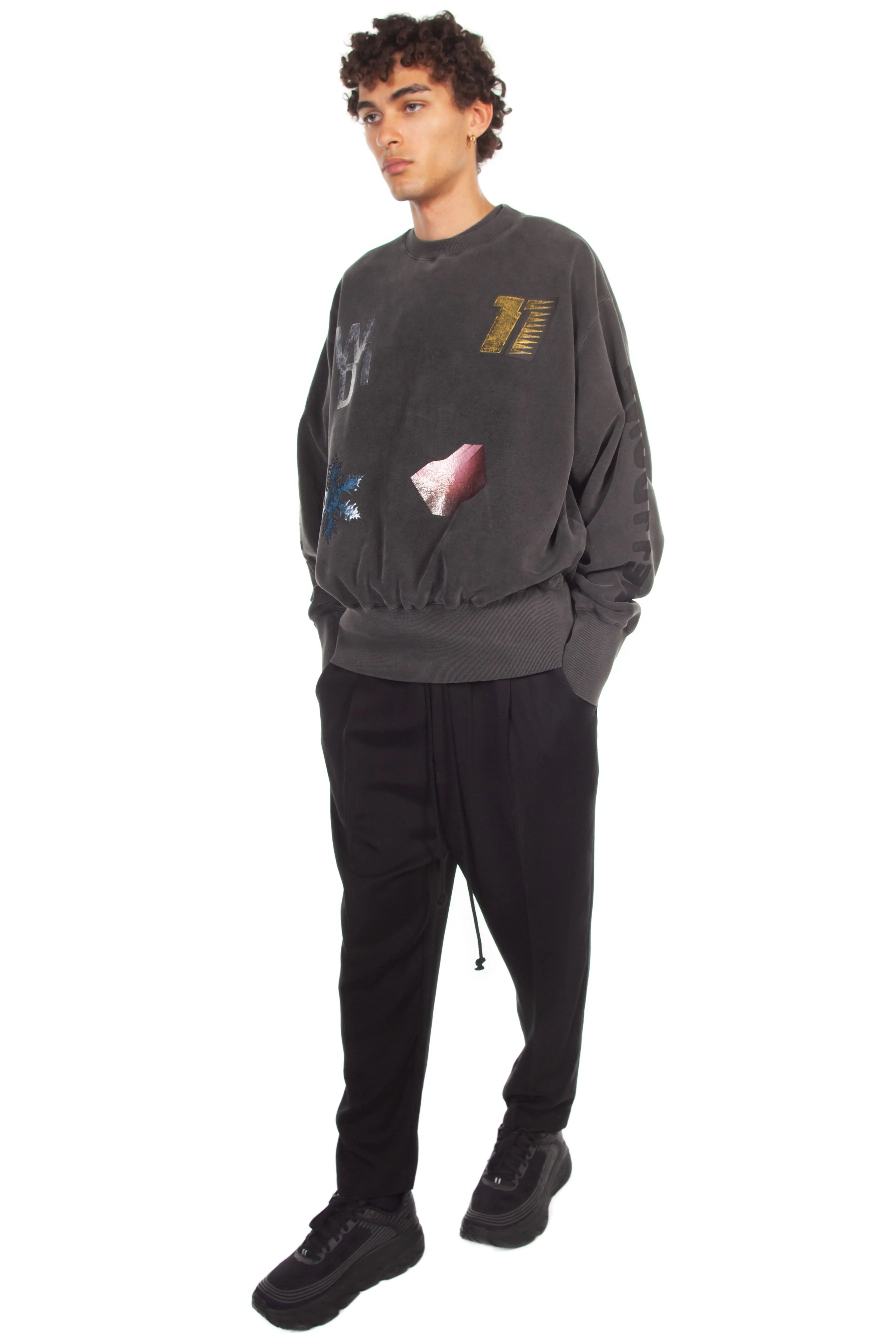 Charcoal Multi Logo Sweatshirt