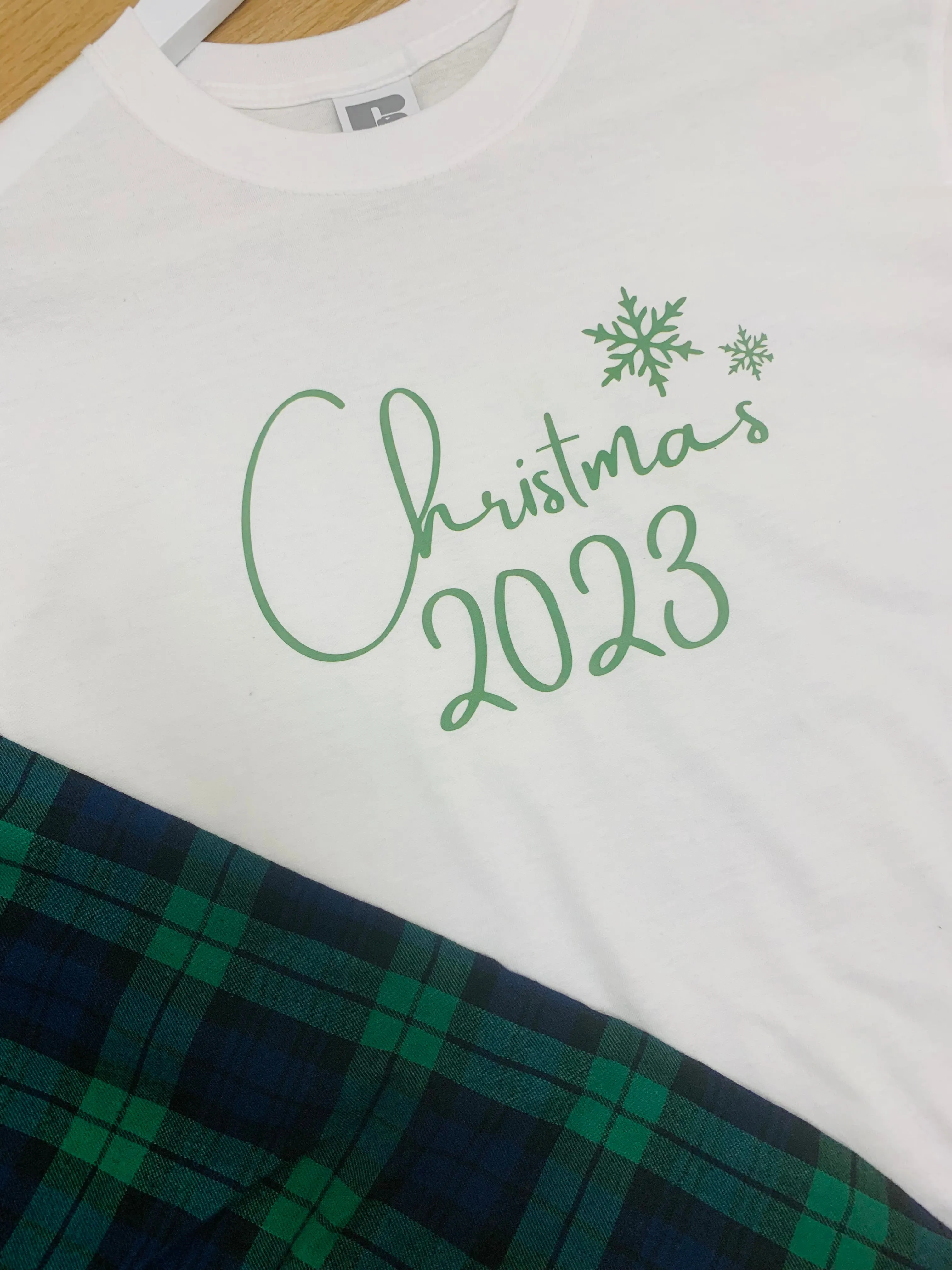 Childrens Christmas Pyjamas - Green