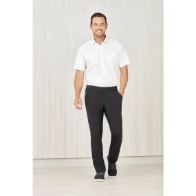 CL958ML Biz Care Mens Comfort Waist Flat Front Pant