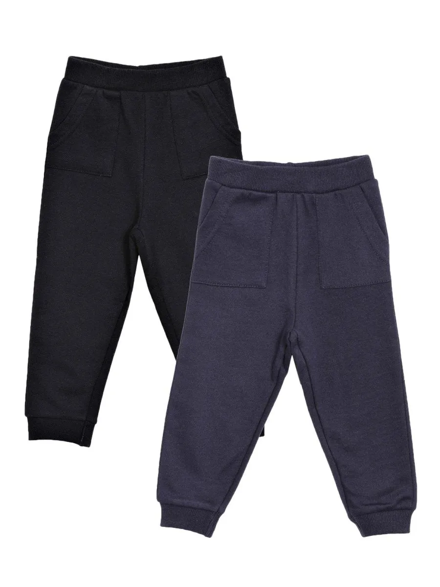 Combo of 2 Sweatpants- Navy Blue and Black