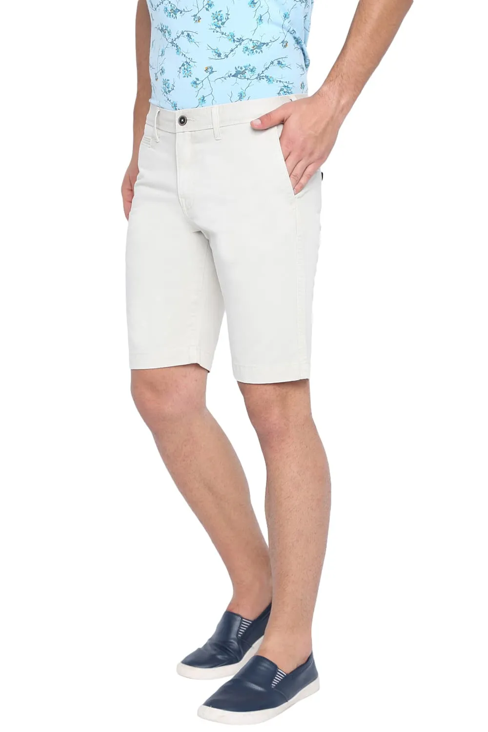 Comfort Fit Over Dyed Cotton Shorts