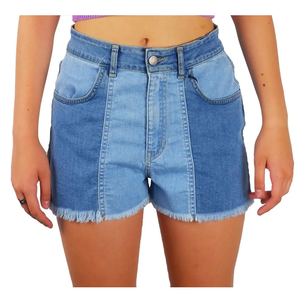 Comme Des Fuckdown Chic Raw Hem Denim Shorts