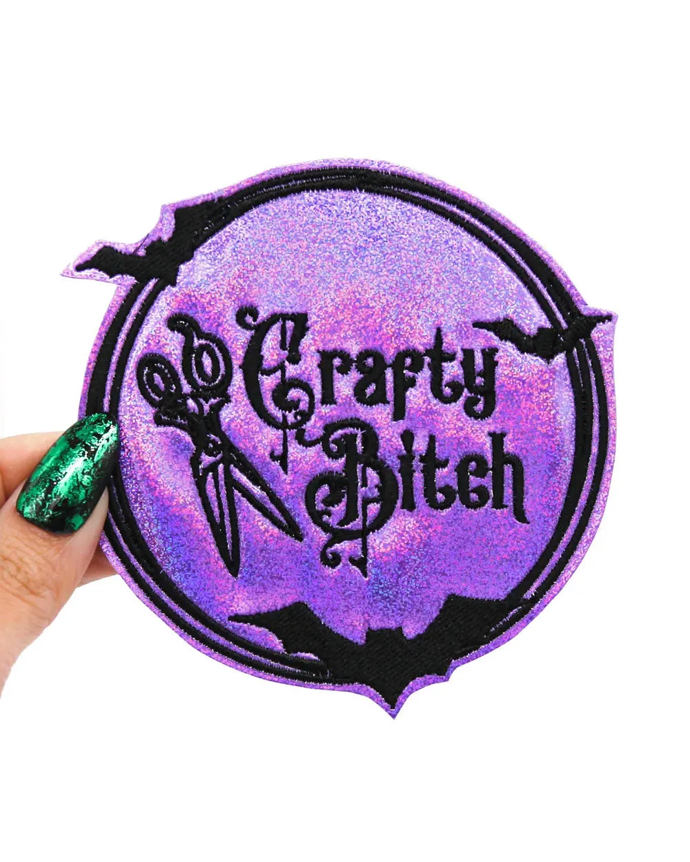 Crafty Bitch Holographic Large Patch