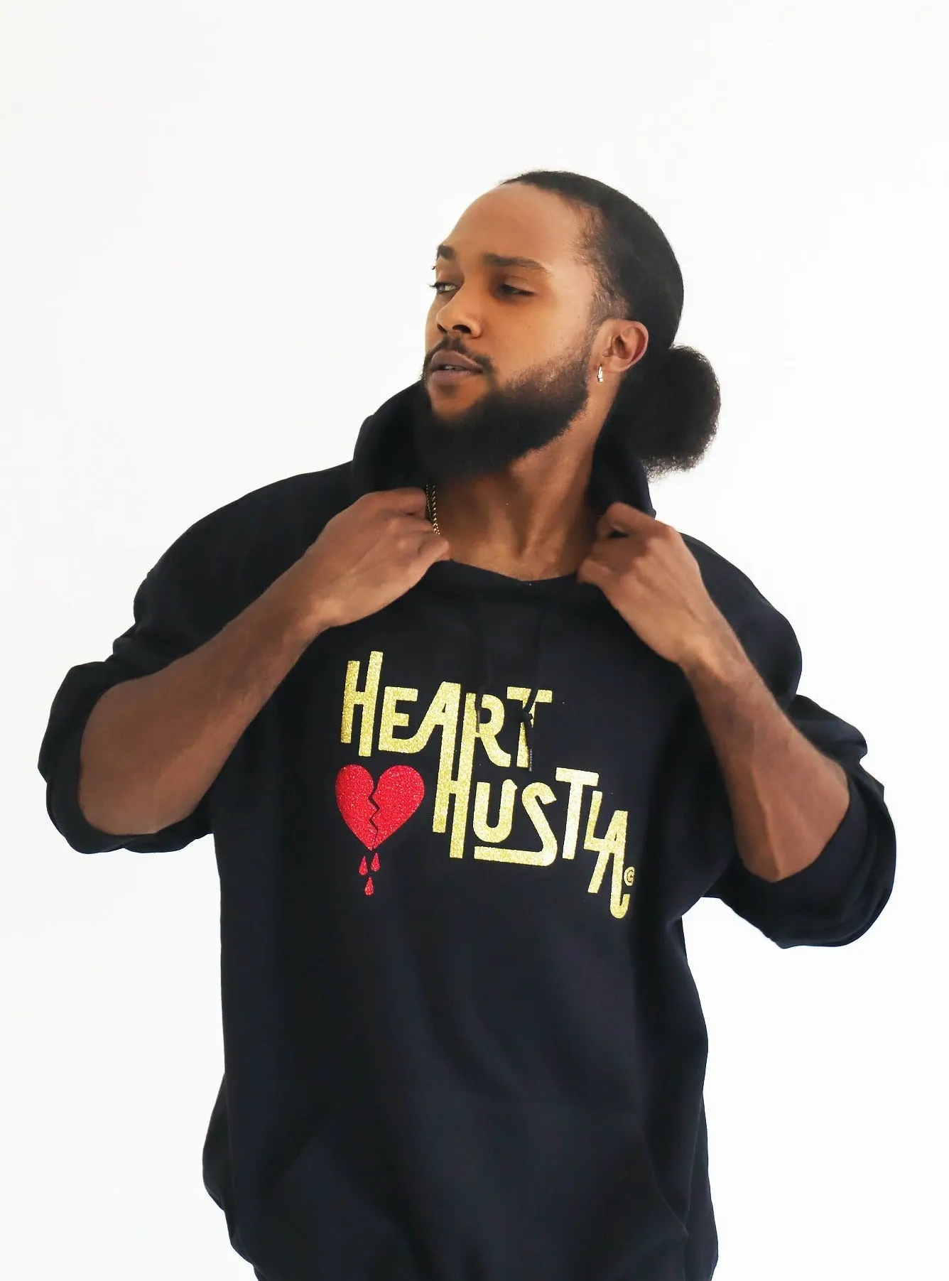 Cristina Tenille Heart Hustla Logo Hoodie