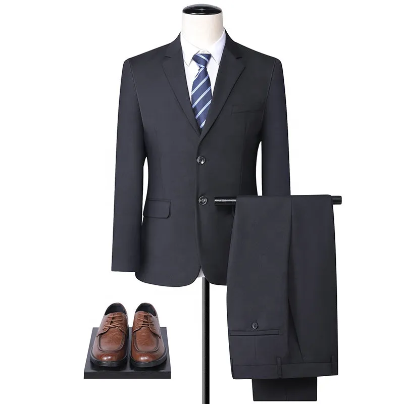 Custom 3-piece Office Suit Men's Wedding Formal Blazer Business Suit