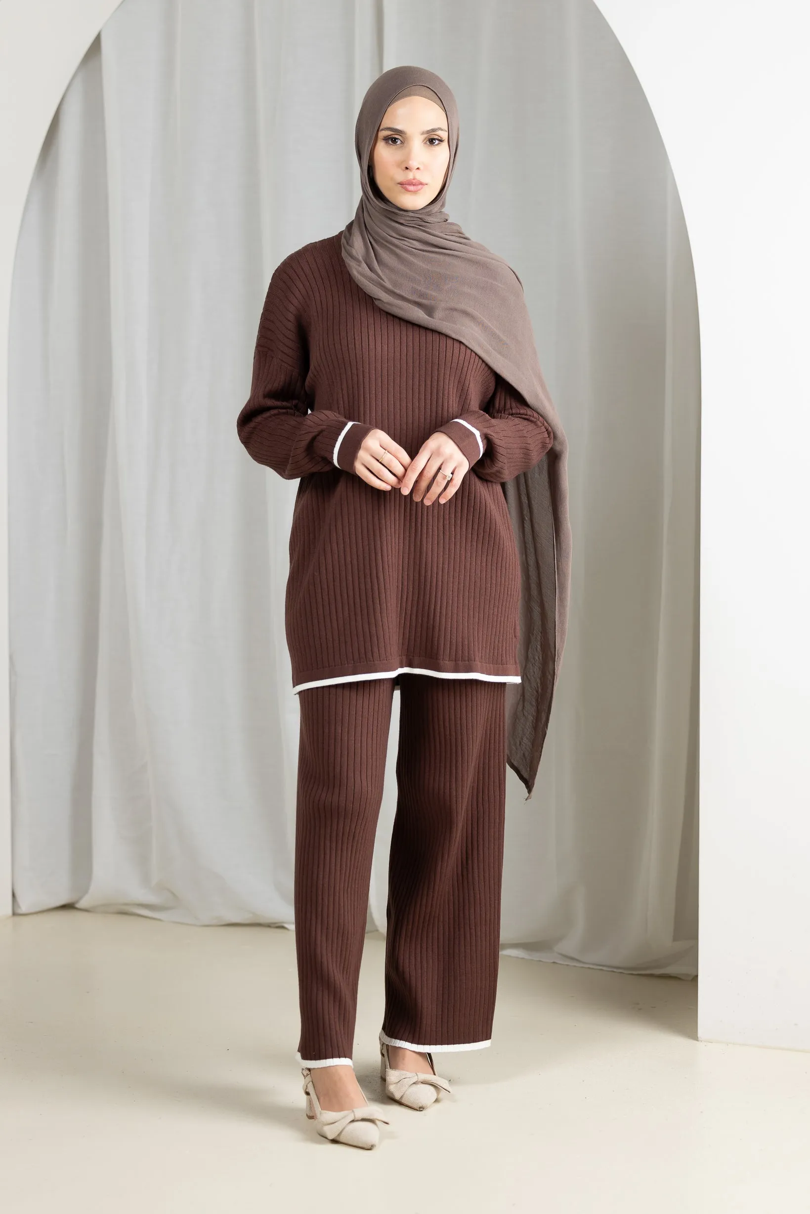 Daria Knit Top and Pants Set