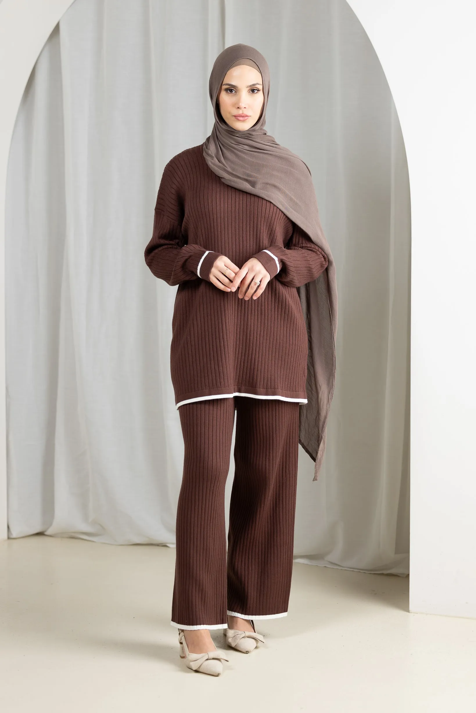 Daria Knit Top and Pants Set