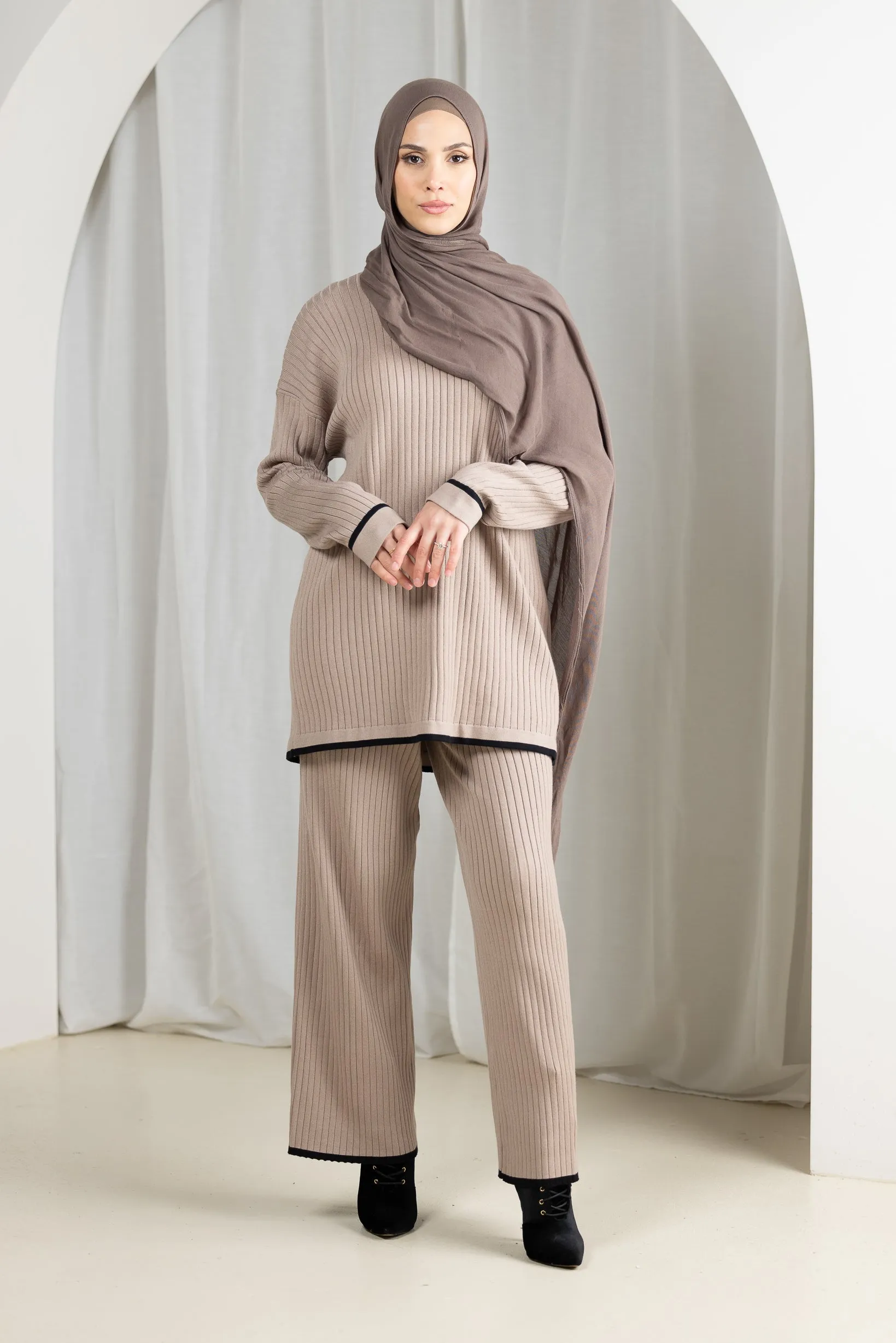 Daria Knit Top and Pants Set