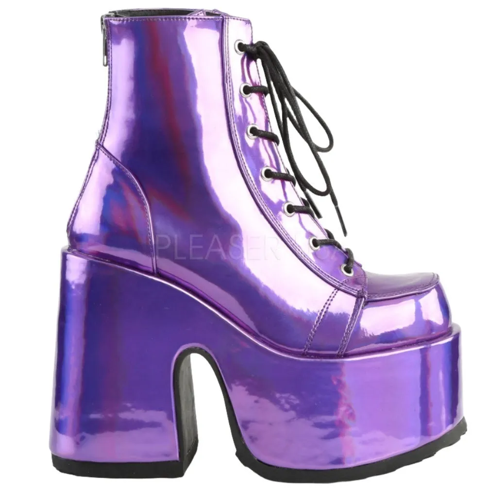 DemoniaCult CAMEL 203 Boots Purple