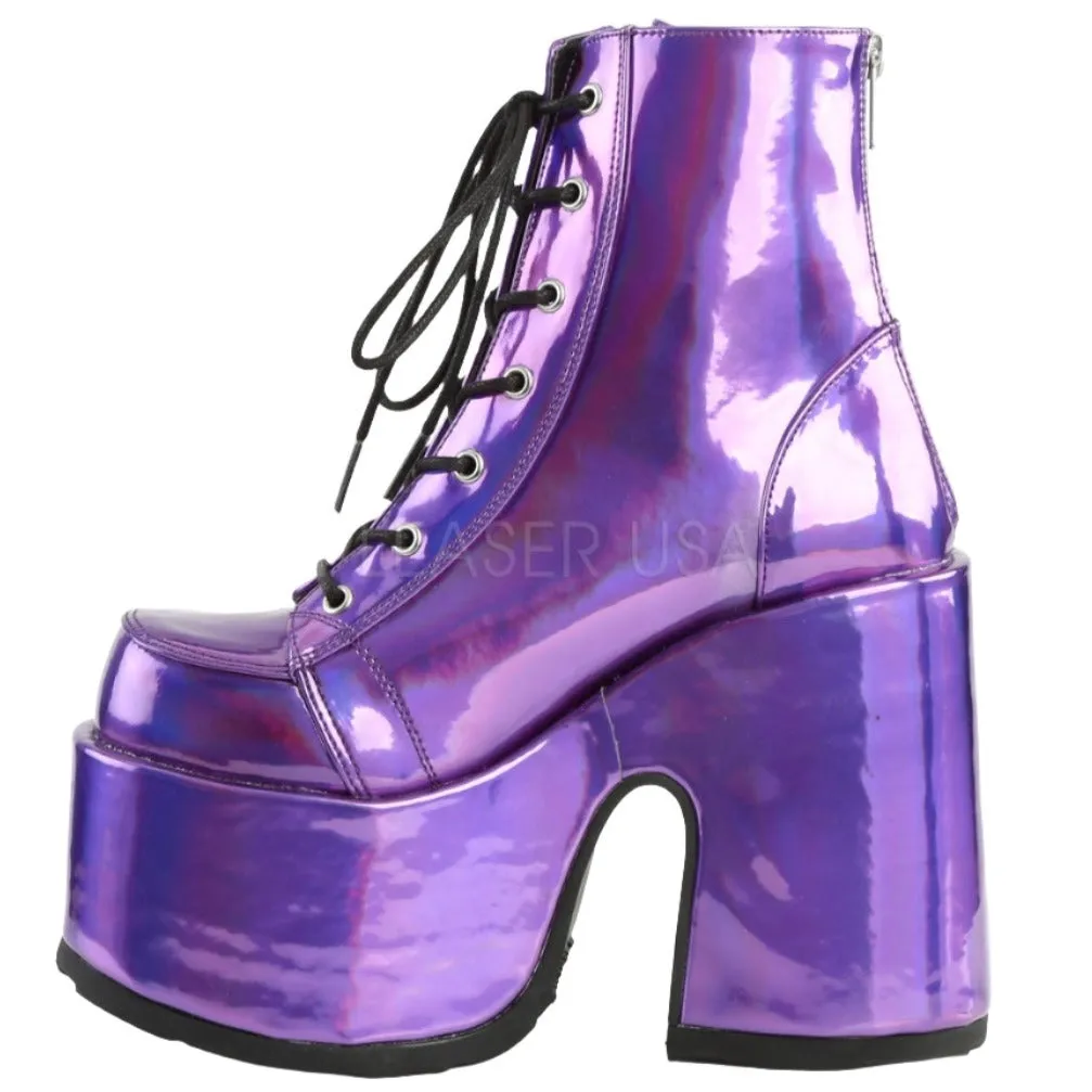 DemoniaCult CAMEL 203 Boots Purple