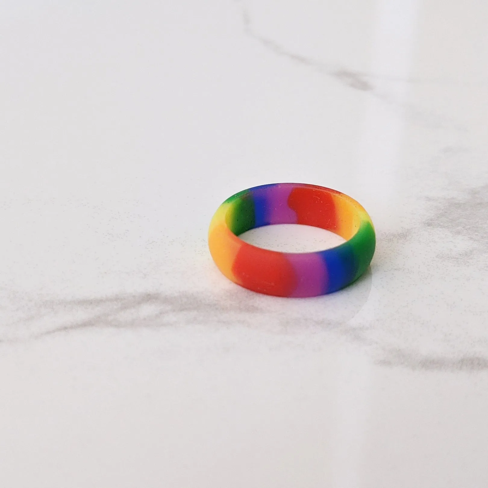 Double Rainbow Breathable Silicone Ring